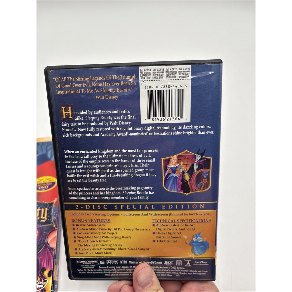 Walt Disney Sleeping Beauty First Time On DVD 2 Disc Special Edition Limited - Picture 11 of 12
